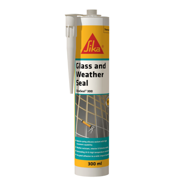 SikaSeal - 300 Glass and Weather Seal 6 x 300ml Ctg