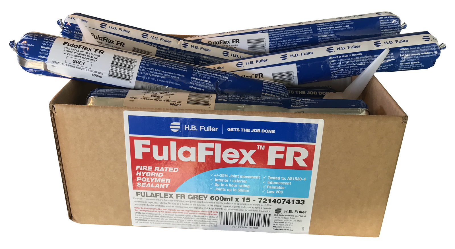FulaFlex FR Hybrid Polymer Fire Rated Sealant 15 x 600ML
