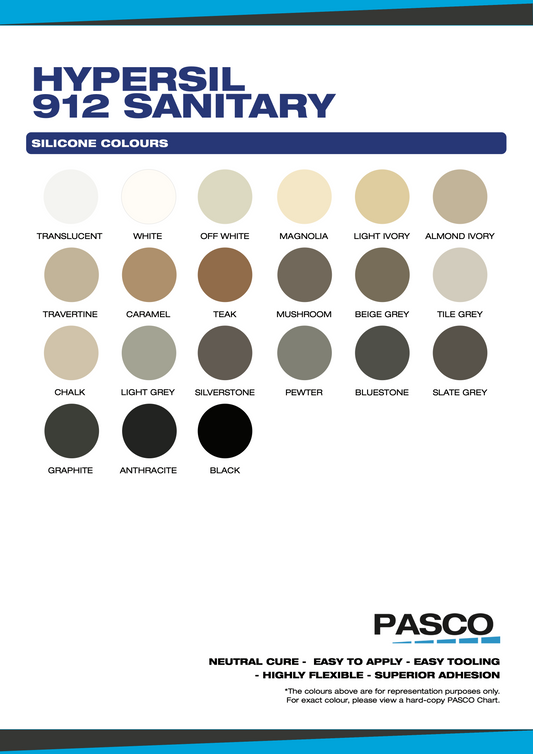 Pasco Hypersil 912 100% Silicone Sealant (20 x 300ml)
