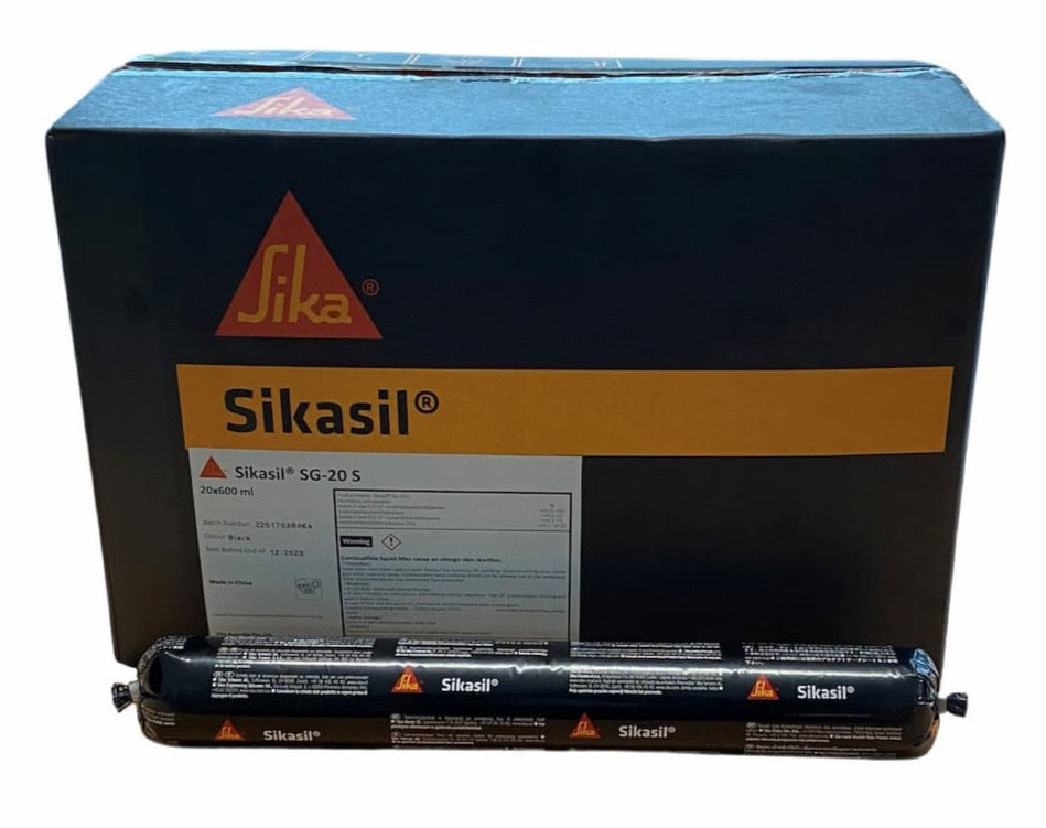 Sika Sikasil SG-20S BLACK Structural Glazing Silicone Adhesive 20 x 600ml
